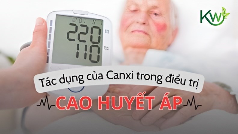  Tác dụng của Canxi trong điều trị cao  huyết áp